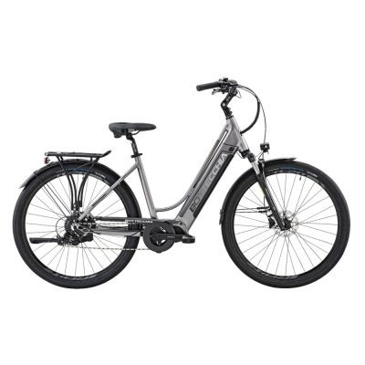 City bike ebike Bottecchia BE22 Cambridge colorazione grigio argento con batteria 500wh